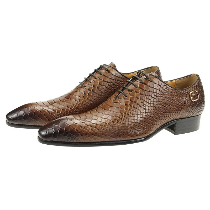 Роскошные мужские туфли для свадебной вечеринки классические оксфорды со