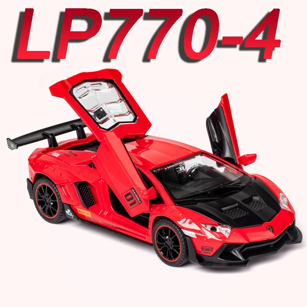 1:32 LP770-4 Миниатюрная модель спортивного автомобиля игрушки из сплава литой под