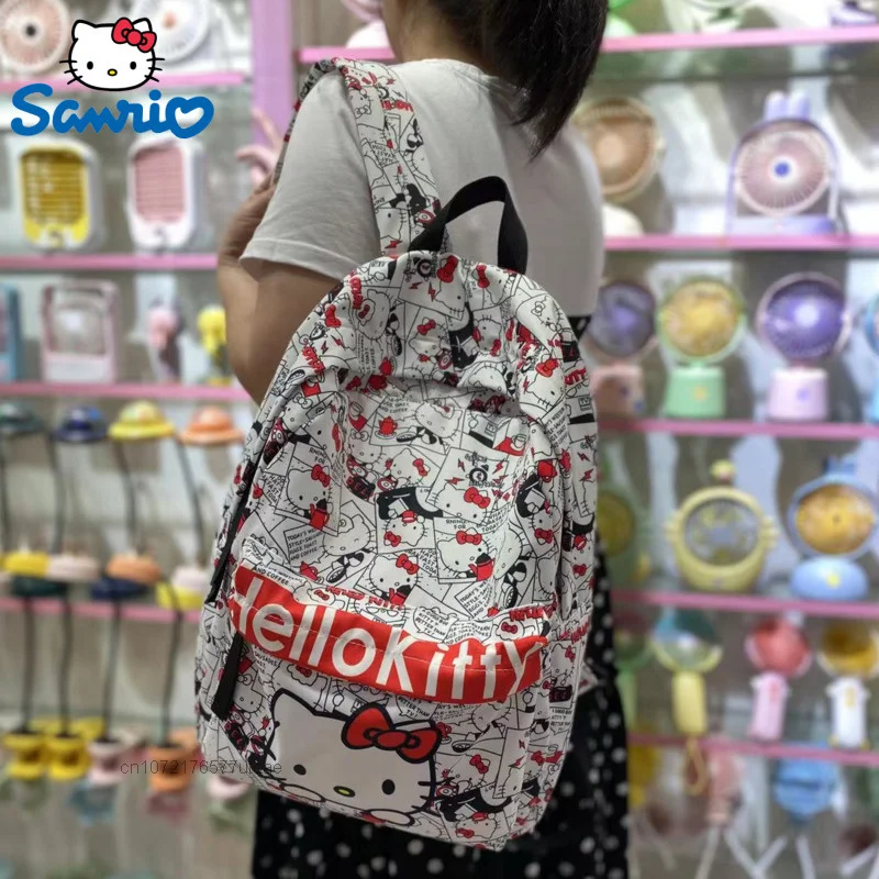 

Sanrio, Hello Kitty Pokemon Kuromi Cinnamoroll Melody Pikachu милый рюкзак, вместительные рюкзаки, школьные сумки для подростков и студентов