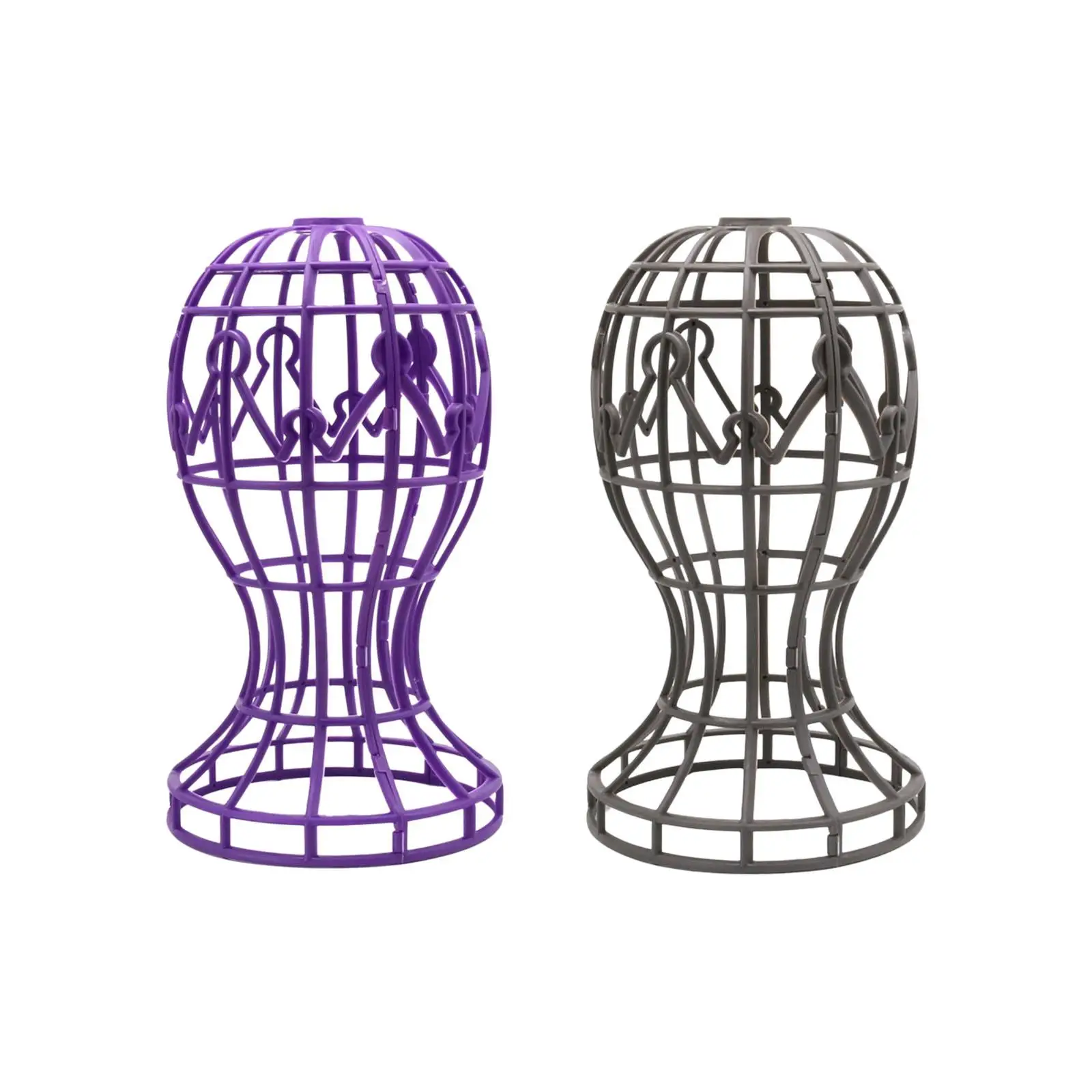 Travel Wig Stand Wig Hangers Foldable Wig Dryer Collapsible Hat Display Tool Wig after Washing Air Dry Setting for Multiple Wigs