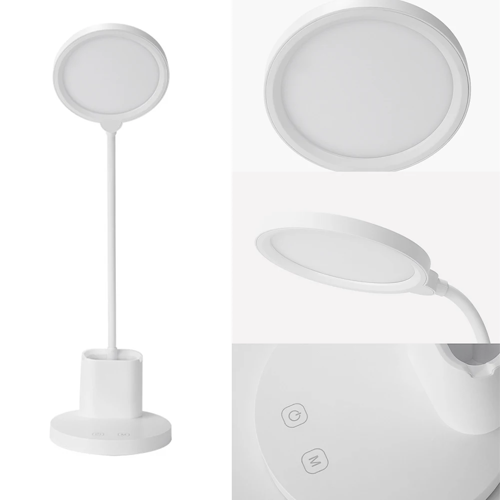 

Eye Caring 3 Lighting Modes Multifunction Stepless Dimming Battery Powered Flexible Gooseneck USB Rechargeable LED Desk Lamp