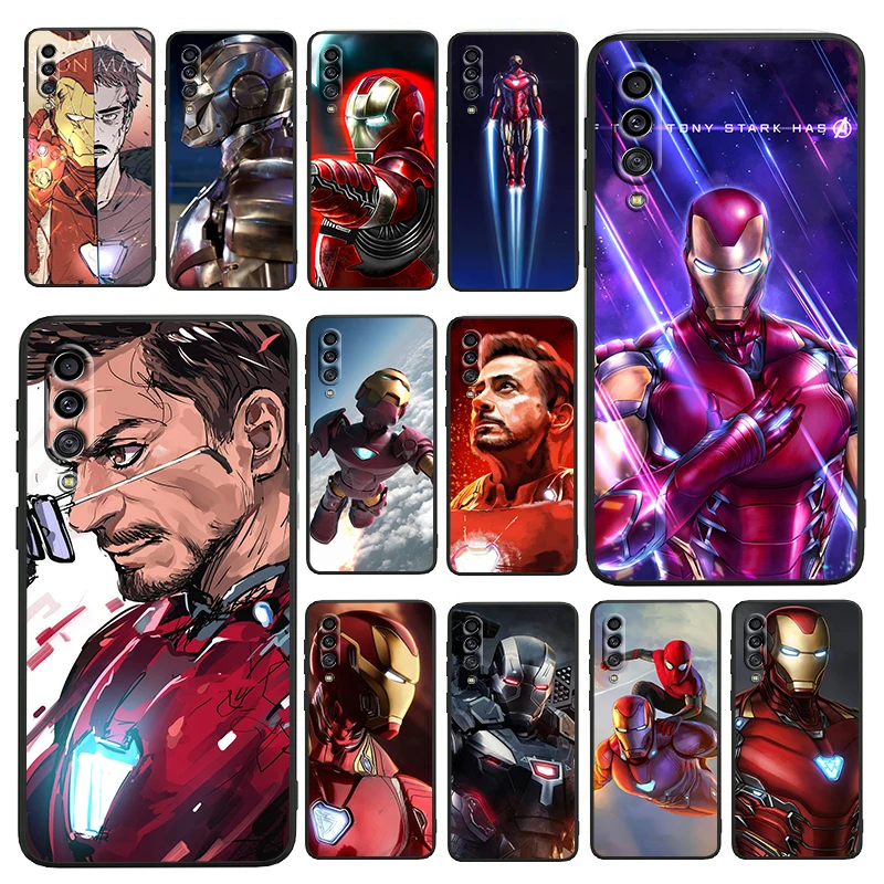 

Handsome iron man For Samsung Galaxy A73 A72 A71 A70 A53 A52 A51 A50 A42 A41 A40 A33 A32 A31 A30 A30S 5G Black Soft Phone Case