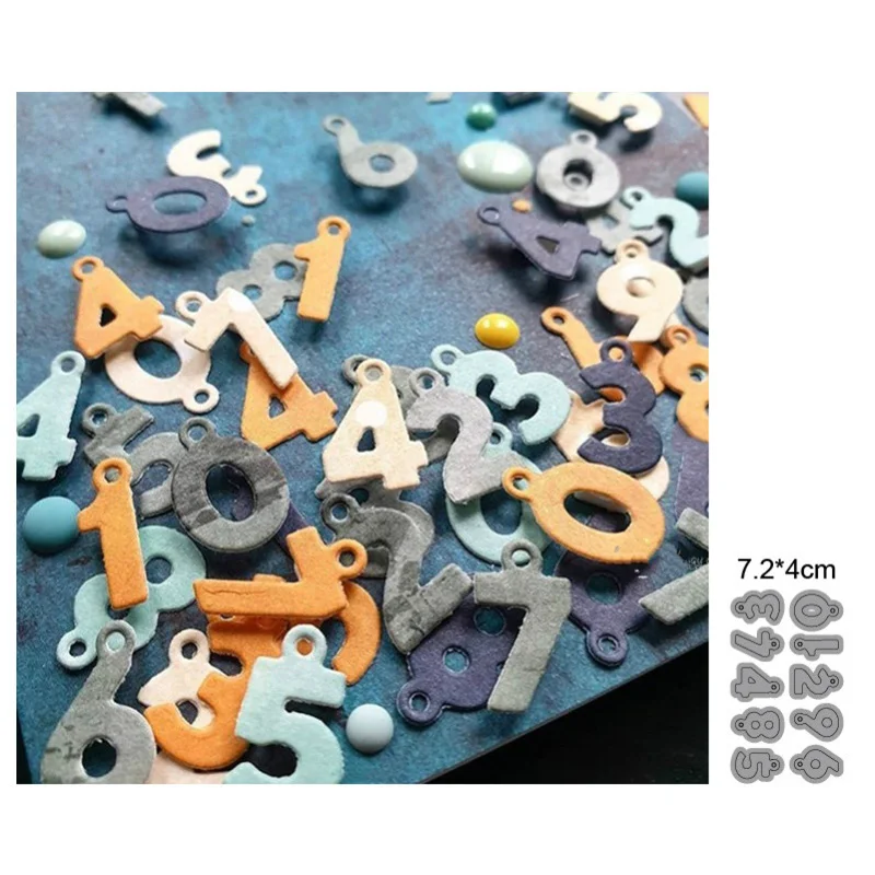 

New Various Arabic Numerals DIY Craft Metal Cutting Dies Scrapbook Embossed Paper Card Album Craft Template Stencil