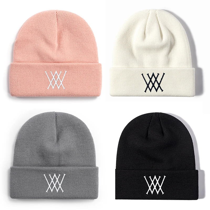 

Golf Hat New Men's and Women's Winter Hats and Velvet Warm Outdoor Sports Knitting Wool Cap
