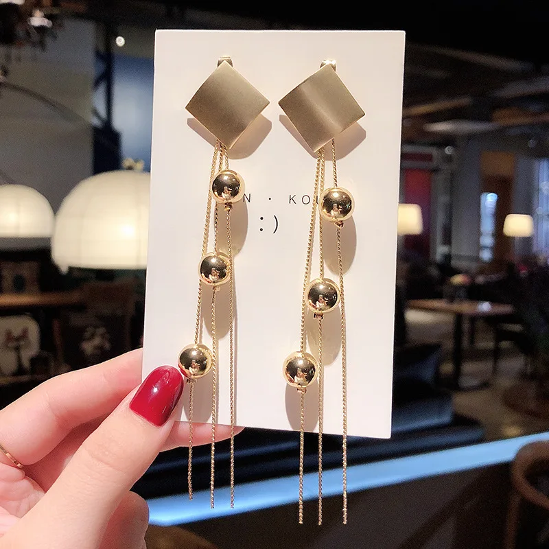 

Long Tassel Exaggerated 925 Silver Needle Earrings 2023 New Trendy And Fashionable Female Earrings With Personality Earrings