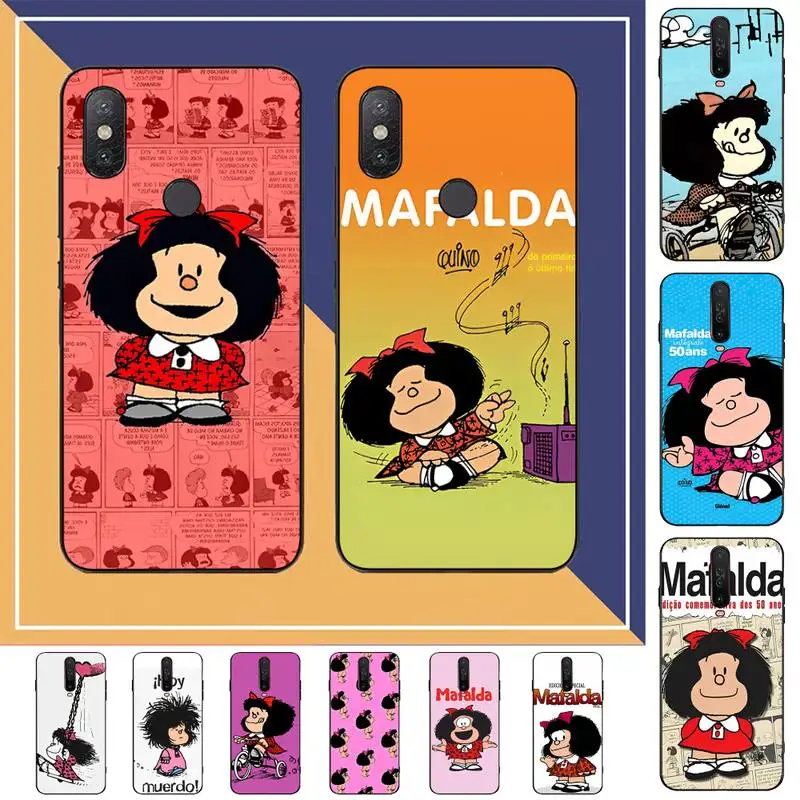 

Hot Mafalda Phone Case for Redmi Note 8 7 9 4 6 pro max T X 5A 3 10 lite pro