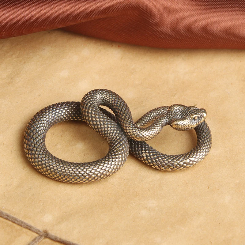 

Винтажные медные змеи украшения чайные животные антикварные животные статуэтки миниатюры домашний декор аксессуары для гостиной