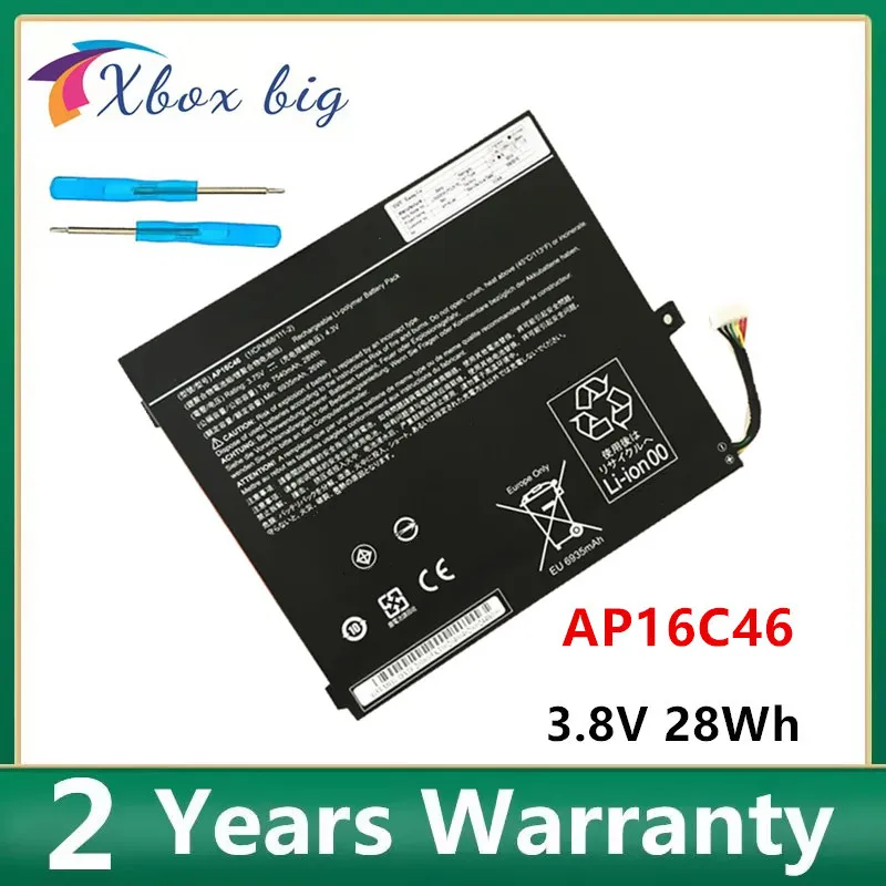 Аккумулятор AP16C46 для ноутбука ACER Aspire Switch 10 в SW5017 1ICP4/68/1112 AP16C56 3 8 28 Вт/ч 7360 мАч