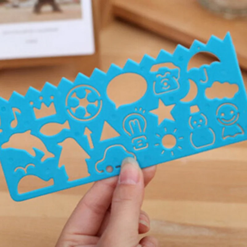 

4 Color Home Manual Kids Gift Tools Drawing Rectangle Toy Children Kindergarten Educational Painting Templates