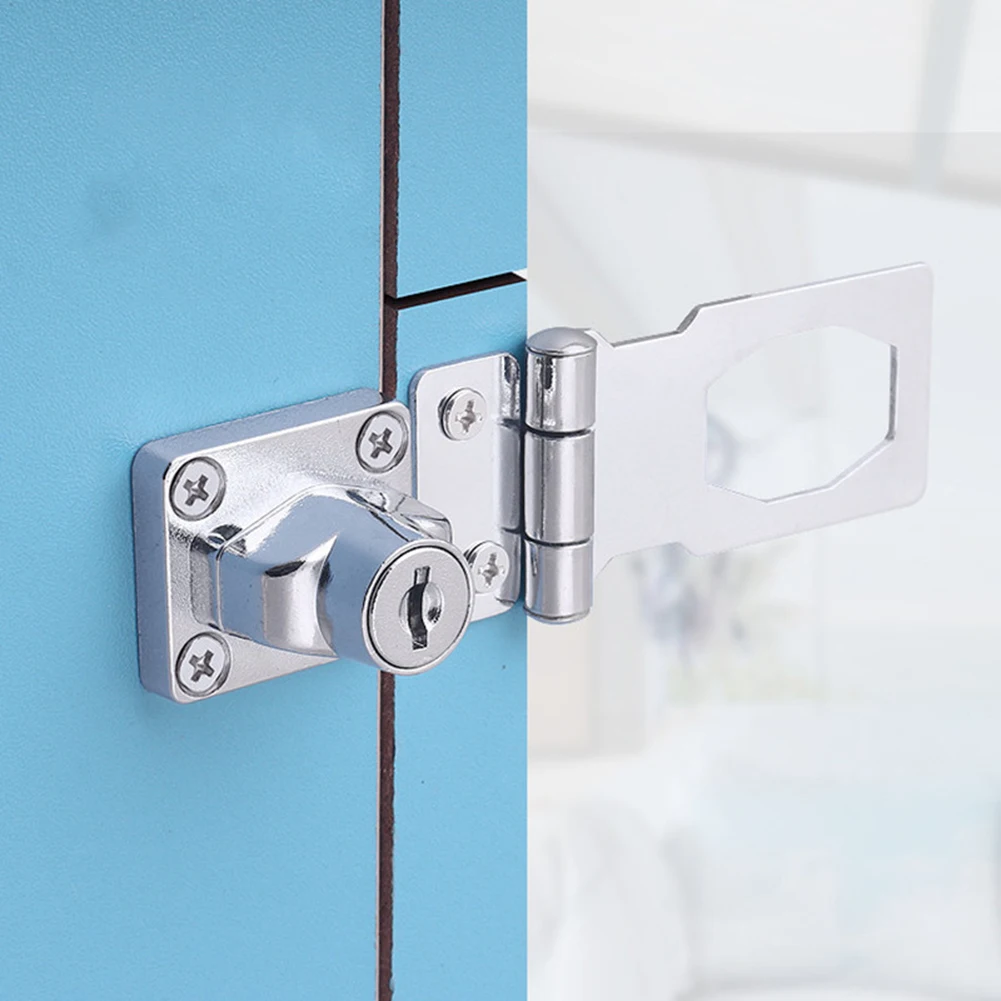 

Door Lock Zinc Alloy Cabinet Cupboard Drawer Hardware Home Improvement Keys Plate Safety Tool Boxes With Screws