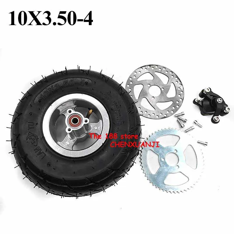 

Mini moto part 10x350-4 inner and outer tyre 10x3.50-4 tube tire Mini Moto for 4 inch wheel hub scooter
