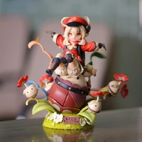 19cm anime genshin impact figure klee spark knight pvc action figurine toys kawaii collectible model doll birthday gift for kid