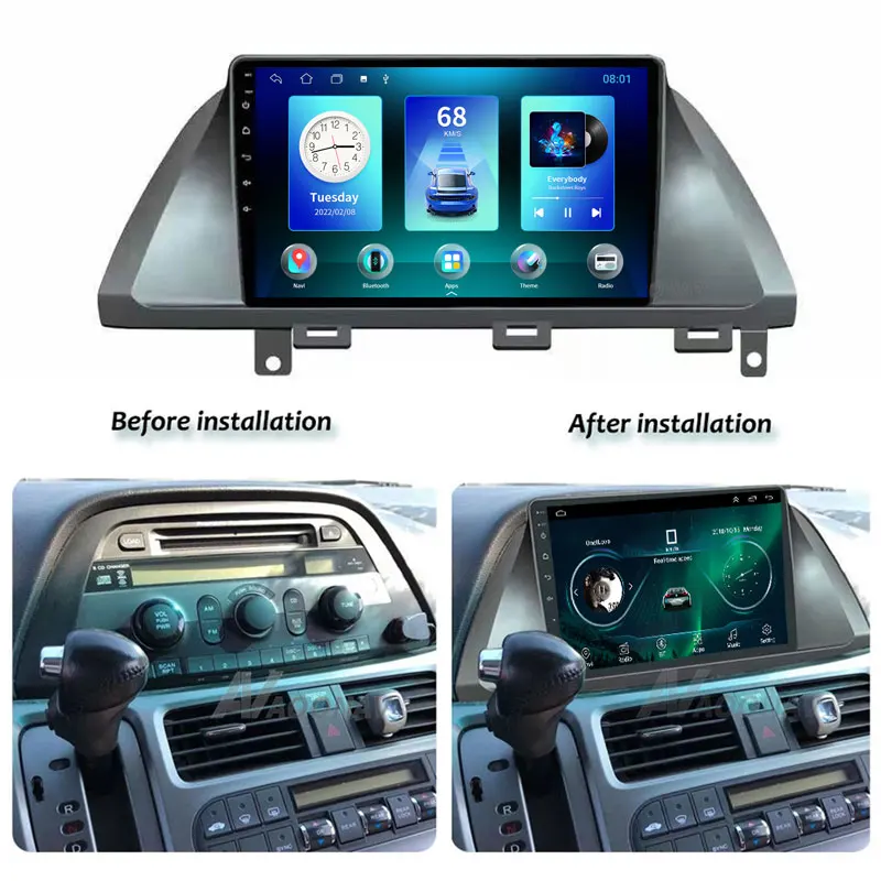 Автомагнитола QT5 Android 2005 GPS мультимедийный плеер для Honda Odyssey 2010-Navi DSP RDS Carplay стерео 4