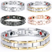 men hand chain health energy strong magnetic bracelet charm male titanium for men jewelry fathers gifts adjustable bracelets