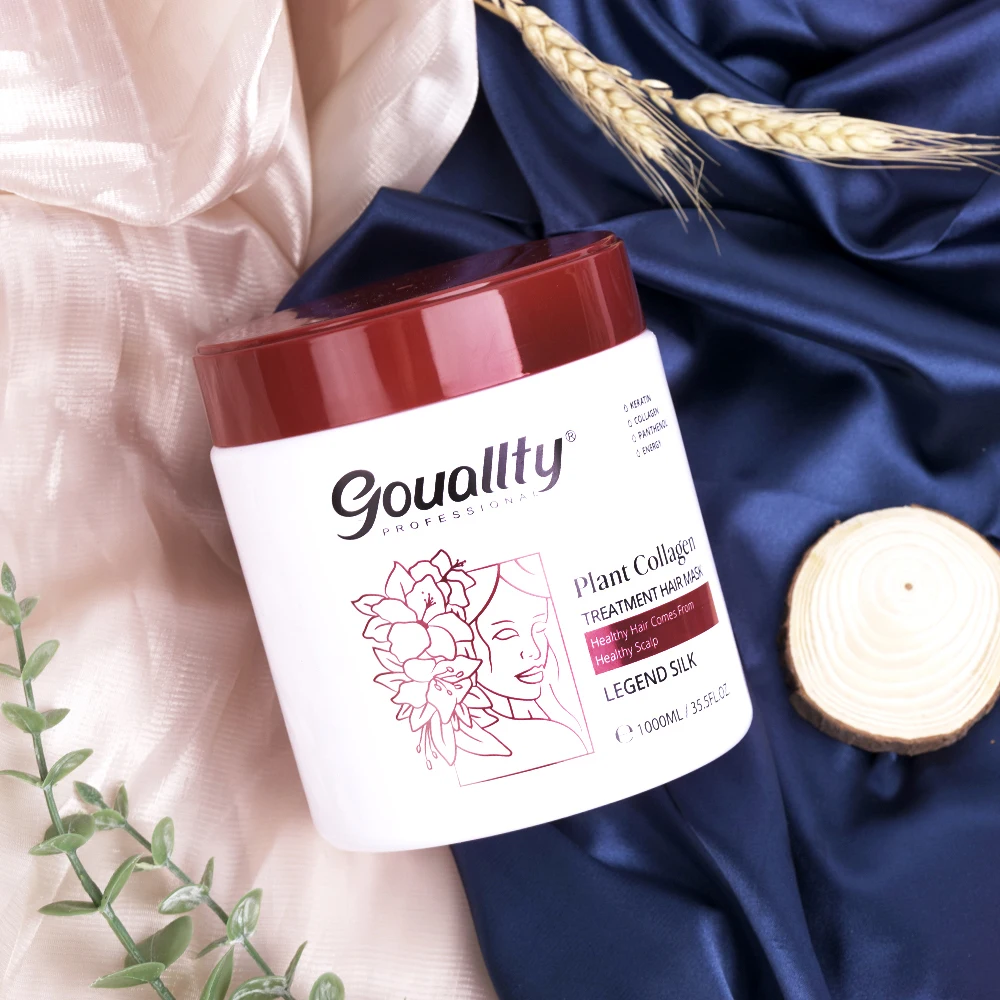 

Gouallty 1000ml Hair Mask Collagen Moisturizing Essential Repair Nourishing Dry Damaged Conditioner Hair Keratin treatment Mask