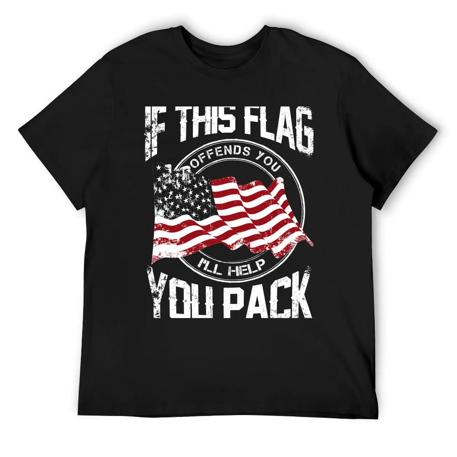 IF THIS FLAG OFFENDS YOU I'LL HELP PACK Футболка для мальчиков белая быстросохнущая футболка