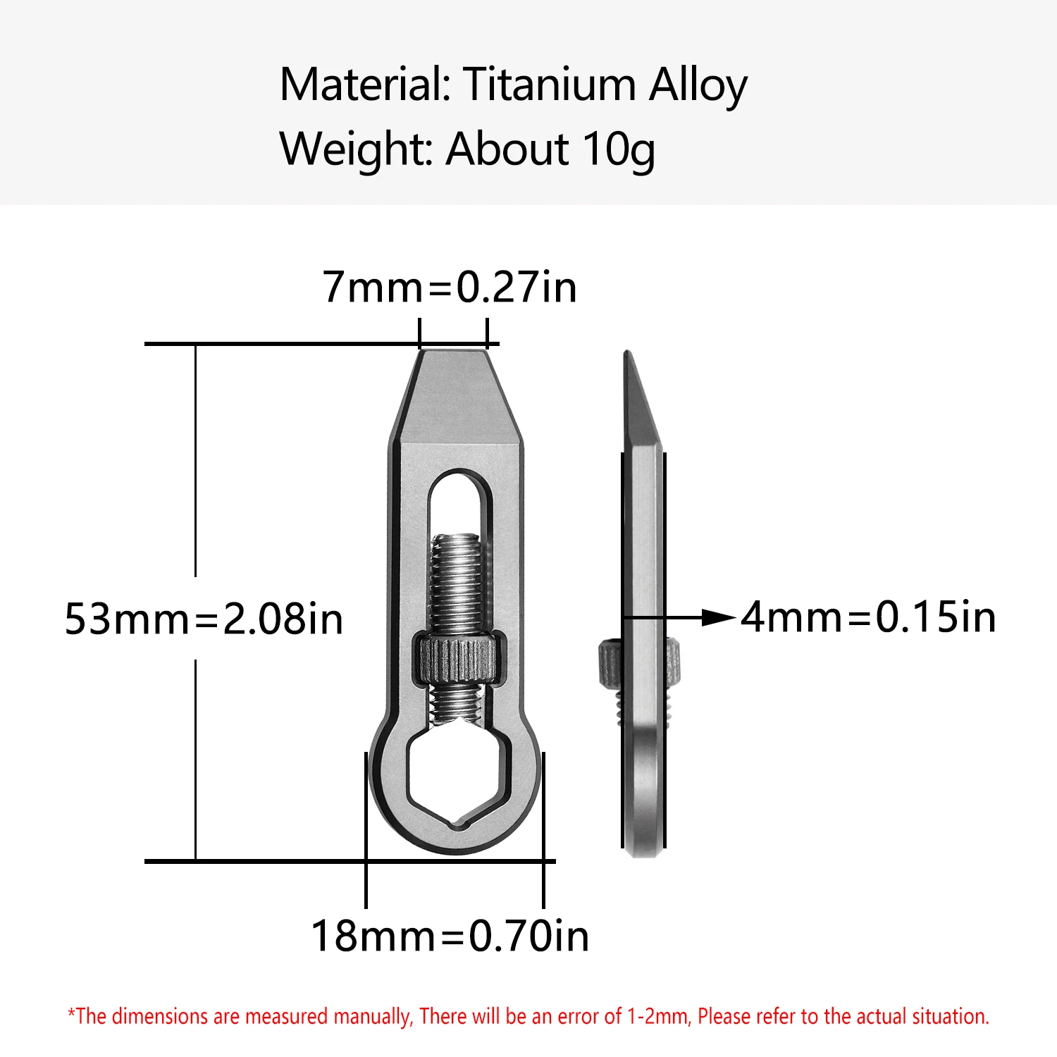 Лом из титанового сплава многофункциональный портативный мини-отвертка EDC
