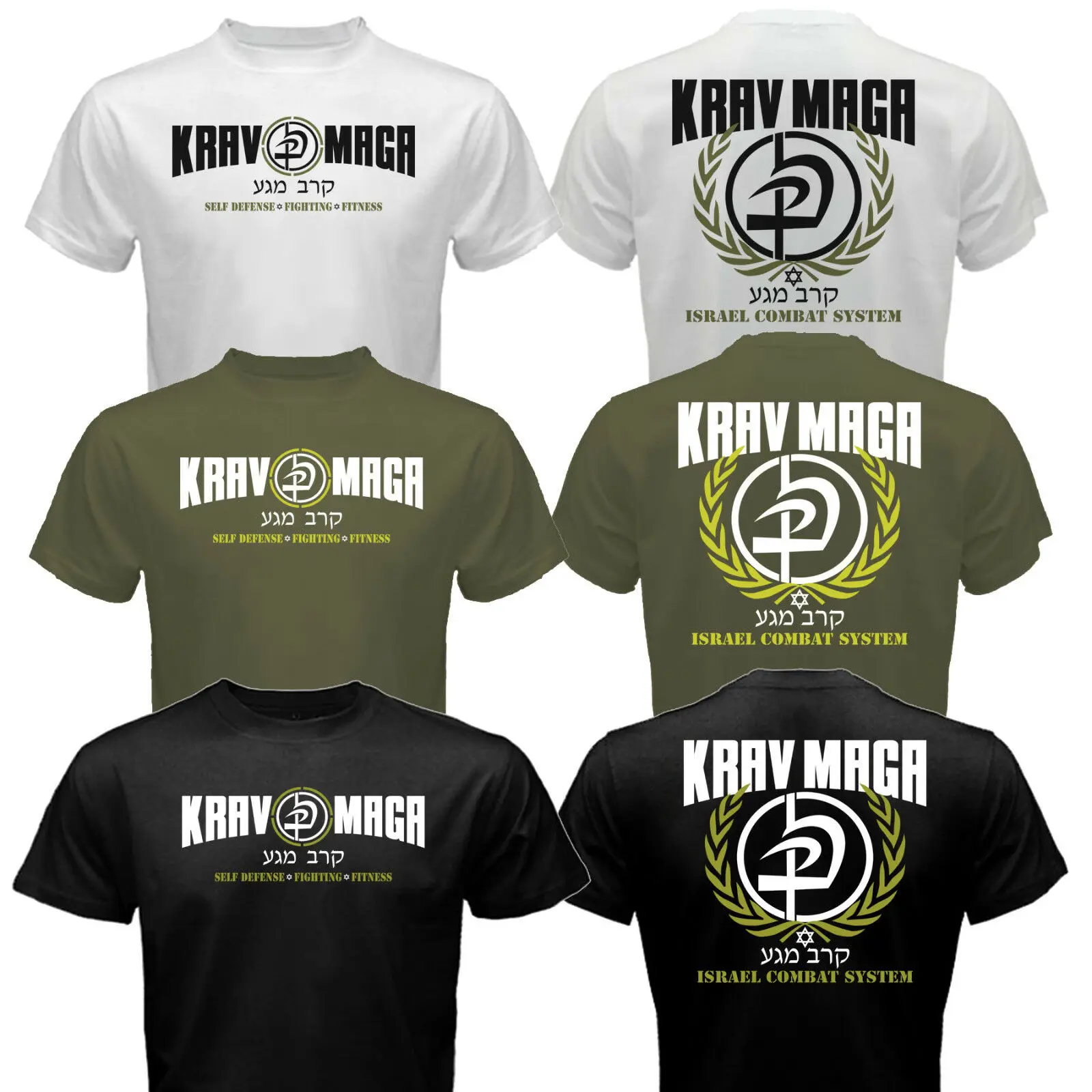 

New Krav Maga Israel Combat System Self Defense IDF MMA Martial Arts T-shirt Tee