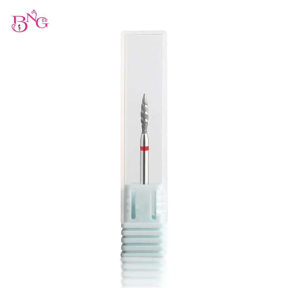 BNG 2 шт. пламенное алмазное сверло для ногтей маникюрные алмазные насадки