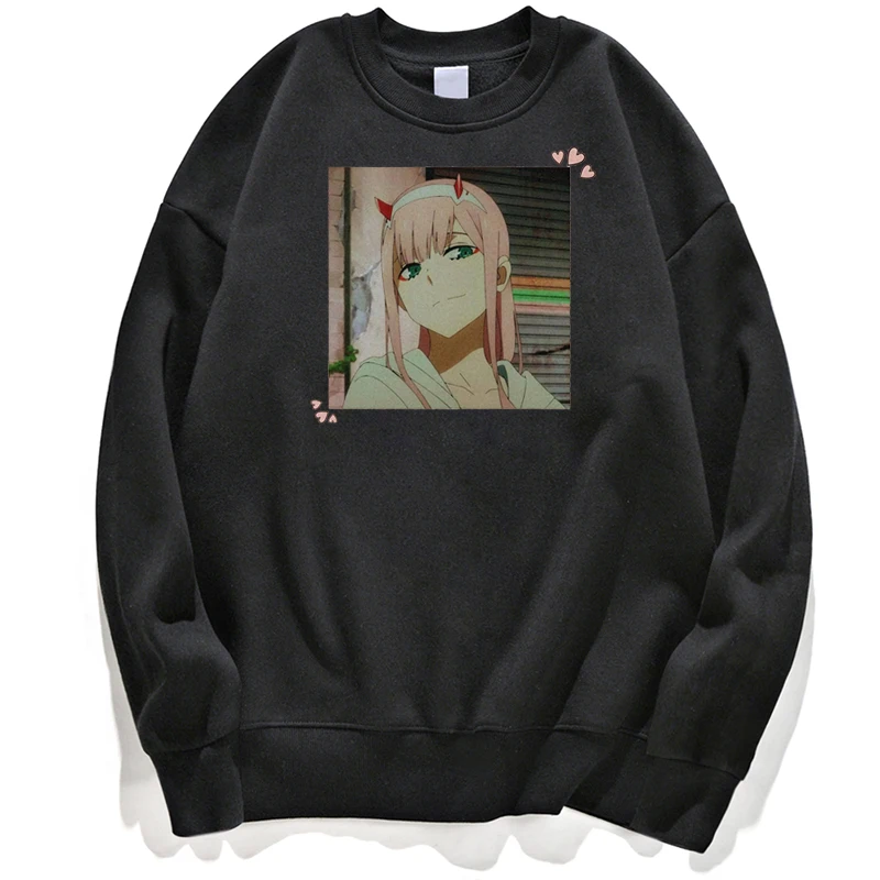 

Sweatshirt Men DARLING in the FRANXX 02 Anime Kawaii Manga Harajuku Hoodies Clothing Hoodie Pullover Jumper Crewneck Unisex