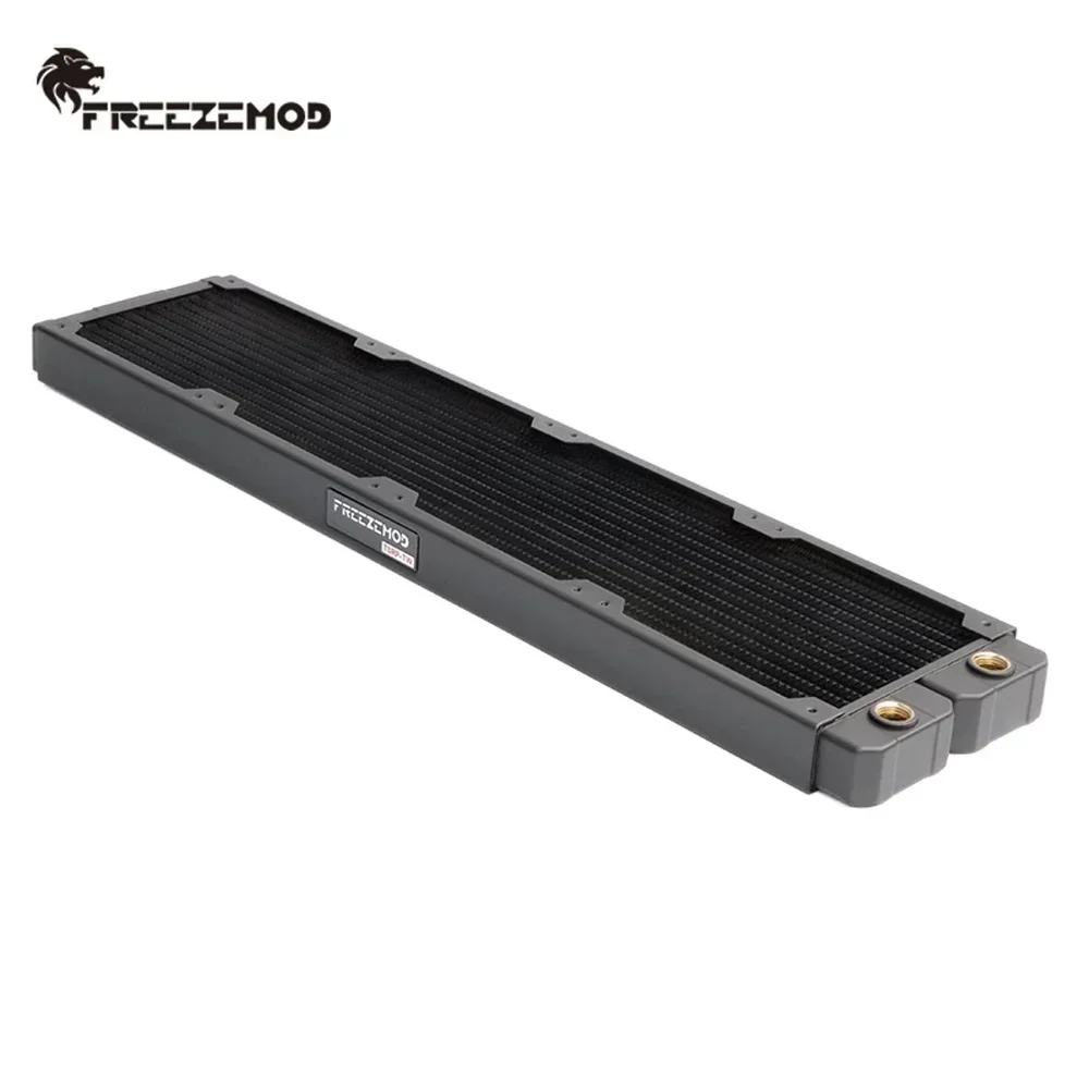 Медный радиатор 48 см FREEZEMOD для ПК жидкостный охлаждающий ряд 480 мм черный гибкий 14