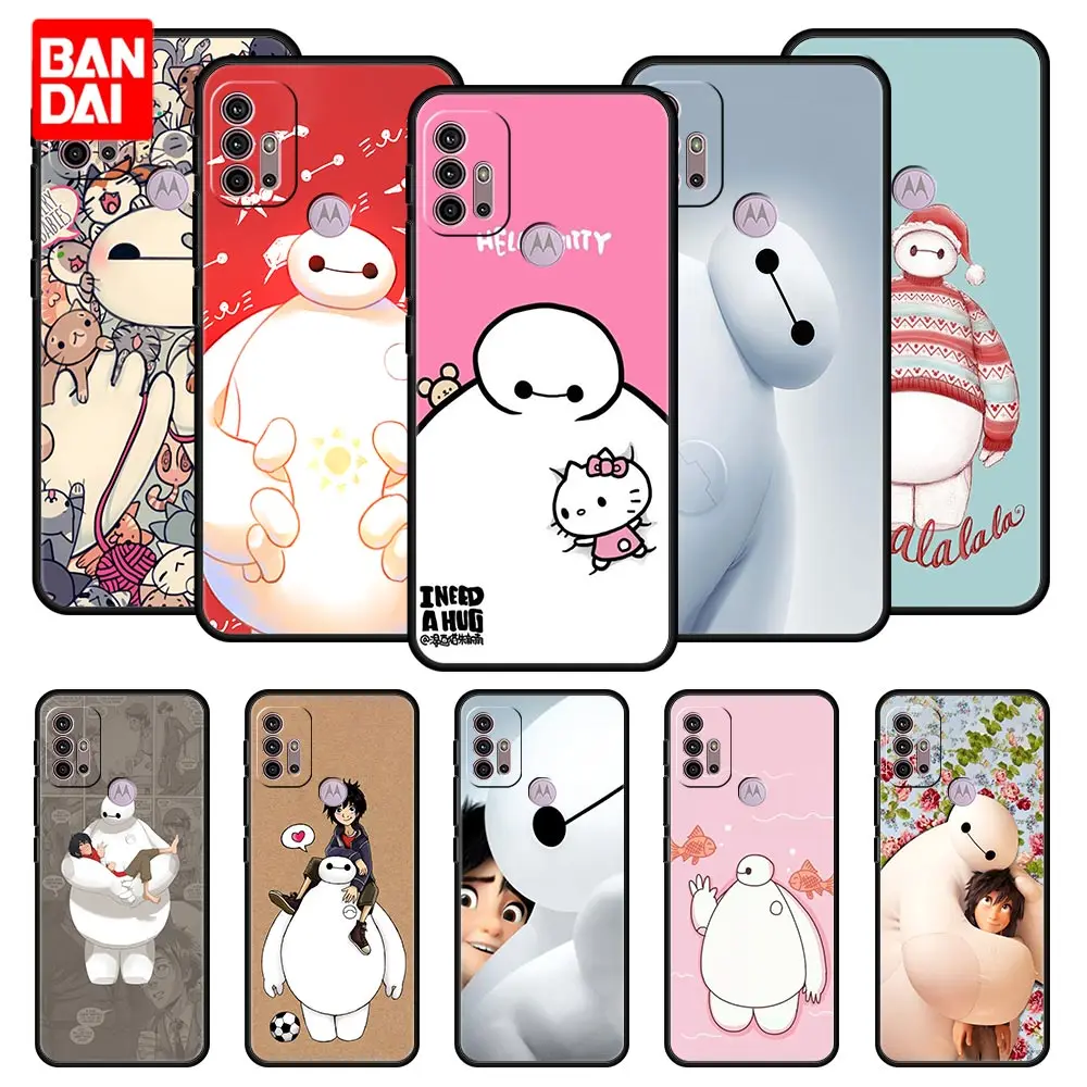 

Cover Case for Motorola Moto G30 G50 G60 G8 G9 G200 G31 G60s Power Plus Play Lite Soft Fashion Disney Hiro Hamada And Baymax