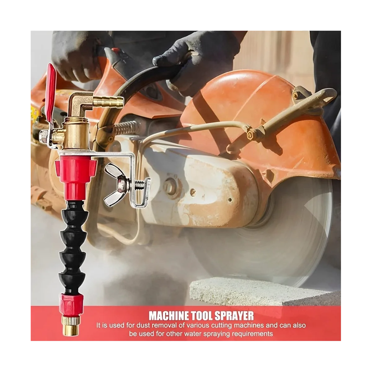 

Dust Remover Water Sprayer for Cutting Machine,Cutting Machine Misting System,Coolant Misting Dust-Proof 10M Pipe