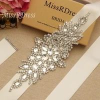 missrdress handmade rhinestone wedding belt daimond bridal sash big size crystal bridal belt for wedding long dresses jk855