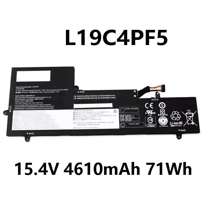 L19C4PF5 15 4 В 4610 мАч 71 Втч аккумулятор для ноутбука Yoga Slim 7-15IIL L19M4PF5 5B10W65278 5B10W65281 серии