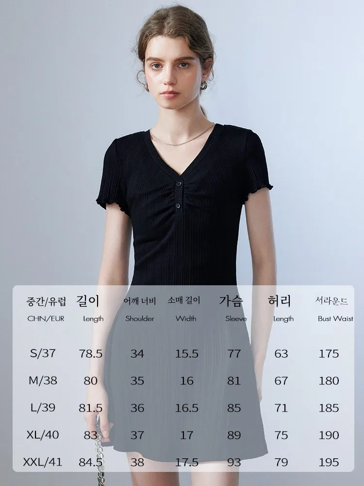 Eggka однотонное короткое платье в полоску с v-образным вырезом женское летнее