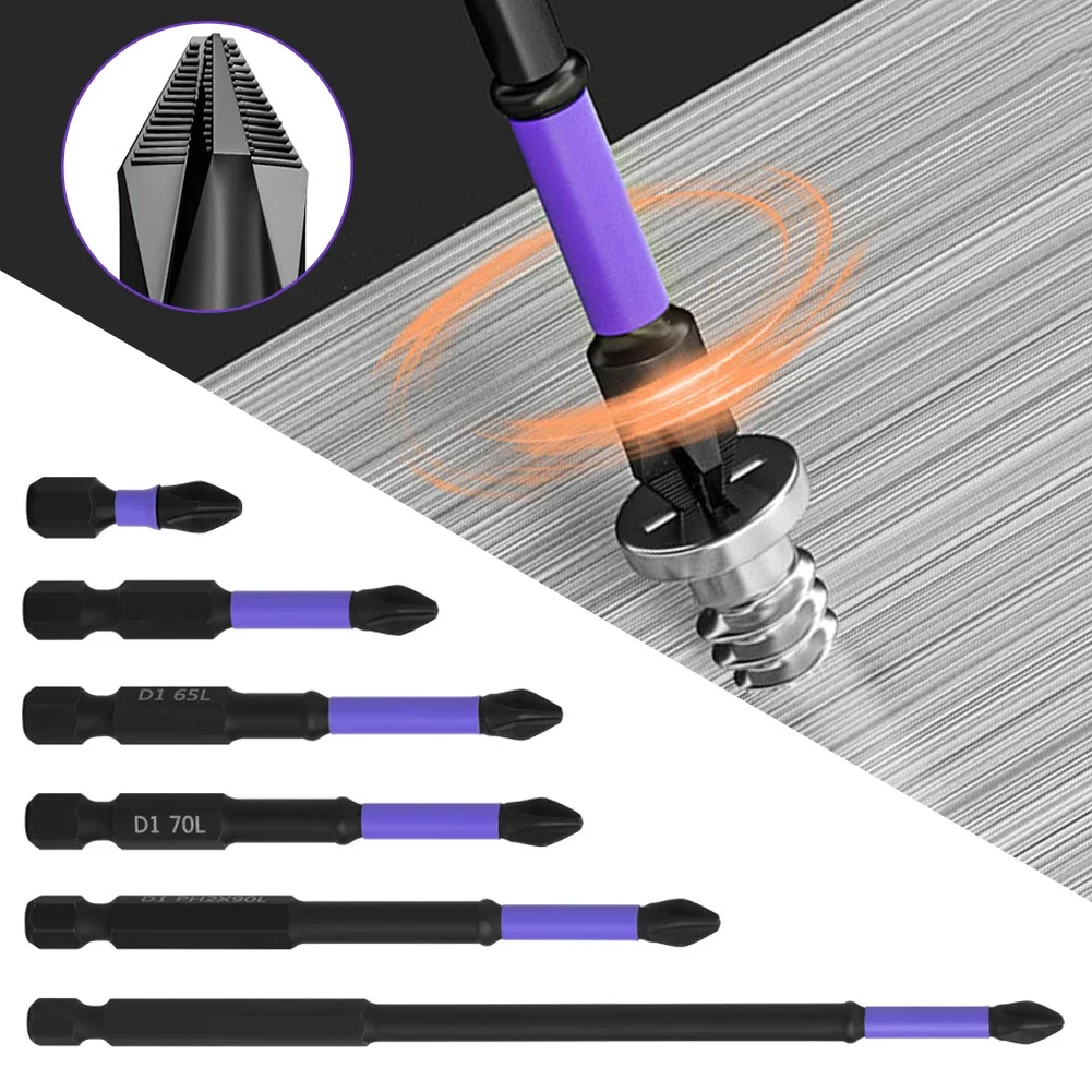 Противоударные крестовые магнитные биты для шуруповерта D1 с высокой ...