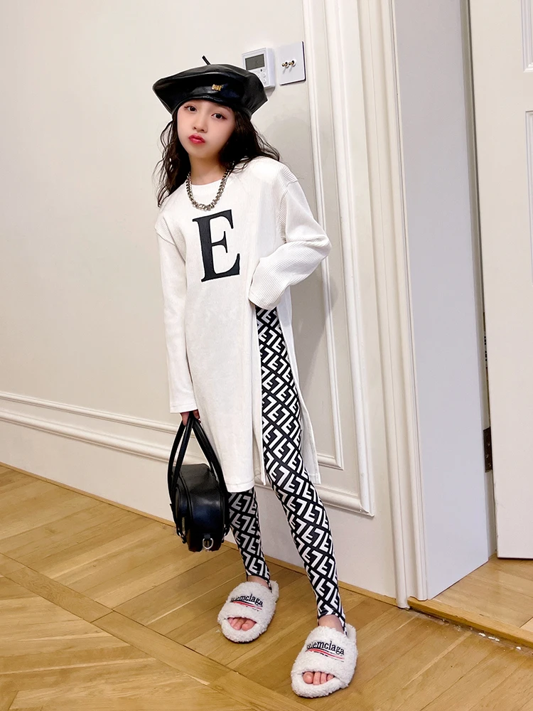 Футболка для девочек Новинка весна-лето 2022 Детская футболка в гонконгском стиле