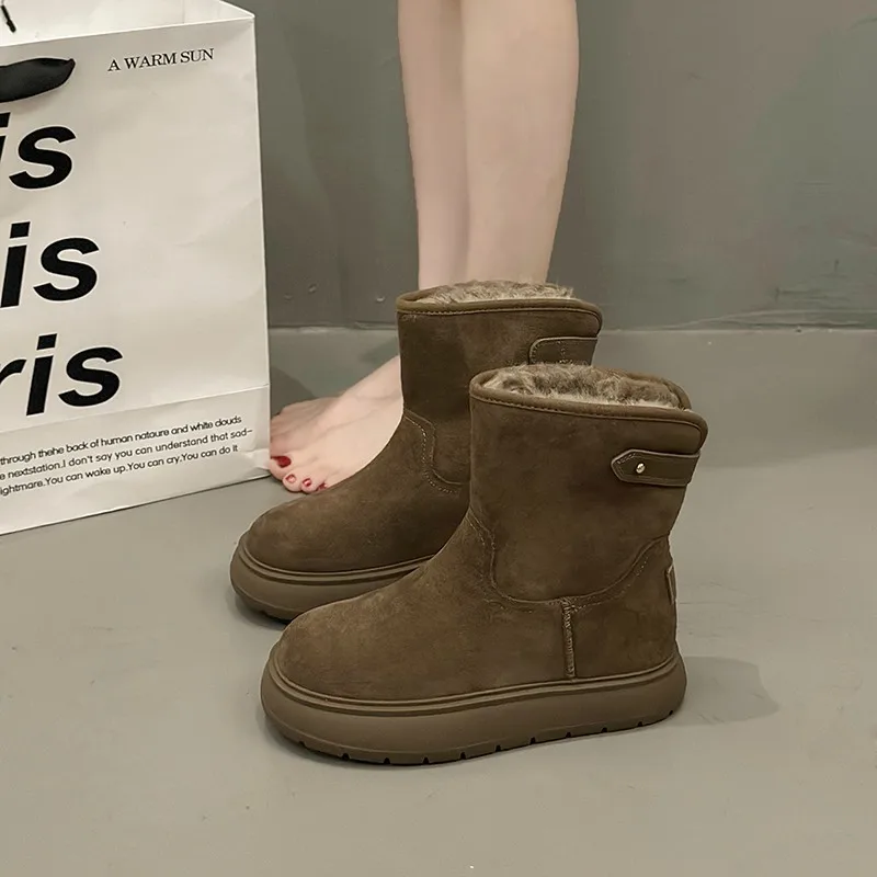 Зимние сапоги для женщин зимняя обувь женские ботинки 2024 мягкие Australi
