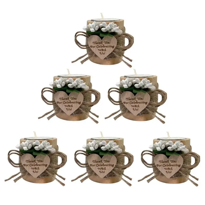 

Candle Tea Light Holders Candle Wood Holder Stands Portable And Decorative Decorative Table Centerpieces For Holiday Gathering