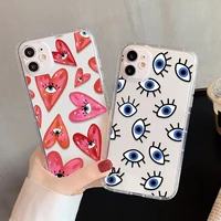 soft clear case for samsung s21 fe case s21 ultra s20 fe s10 plus cover lucky eye funda samsung note 20 ultra m51 s22 plus shell