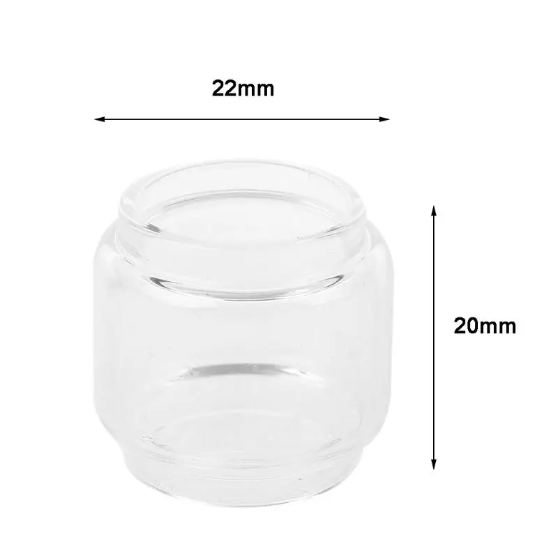 

KX4A Transparent Pyrex Glass Tube Fatboy Glass Tank for SMOK Stick M17 Tank Accessory
