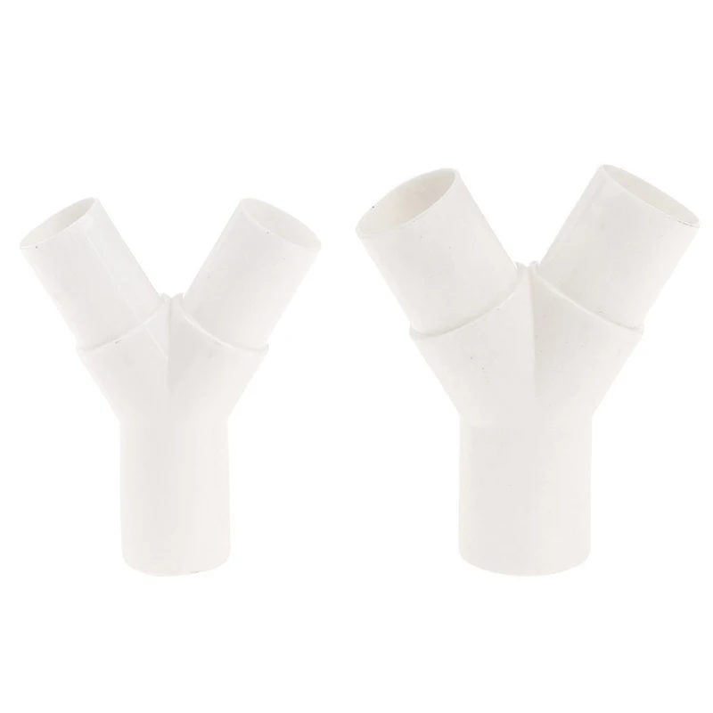 

1Pcs High Quality White New PVC plastic Water Pipe Y type tee Y tee fork water pipe tee drip box tee joint 16mm / 20mm