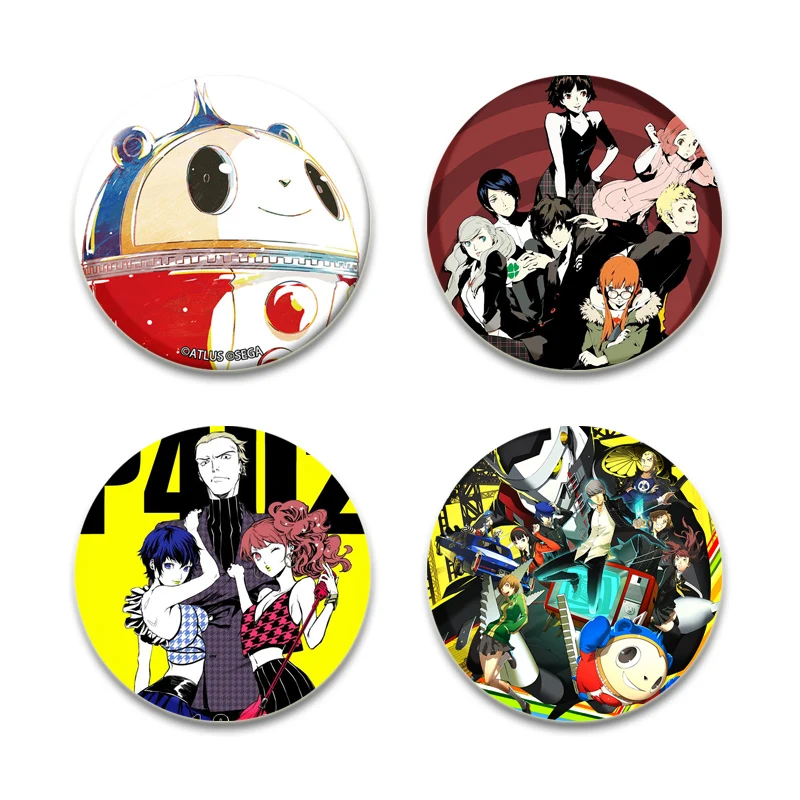 Эмалированные броши Persona 4 в ассортименте