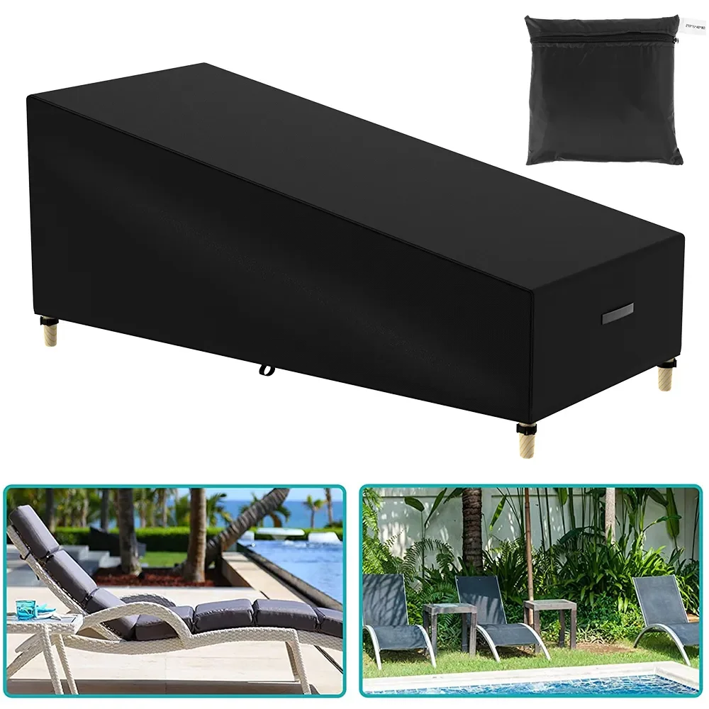 

Waterproof Outdoor Garden Sunbed Cover Sun Lounger Furniture Protective Recliner Cover, Escape to Relaxation and Comfort.