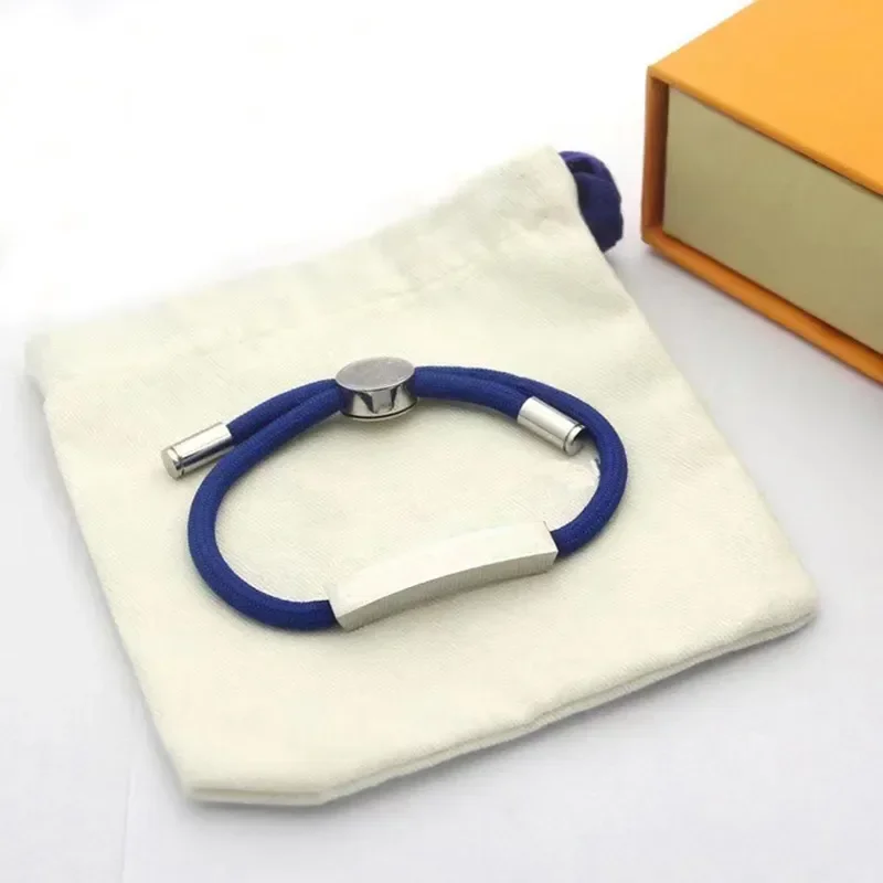 

FASHION Original Design Hot Selling Sterling Silver Leather Rope Bracelet In Europe And America, Male And Female Couple Jewelry