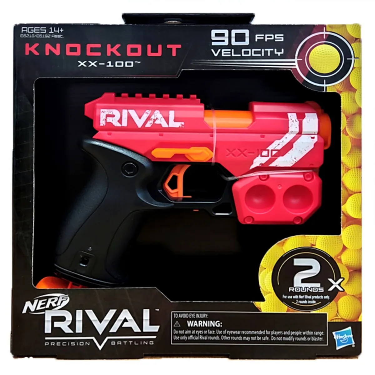 Фото Hasbro Nerf Rival Knockout XX-100 Круглое хранилище Blaster, скорость 90 кадров в секунду, бриджи 2, официальные круглые E6192 №5