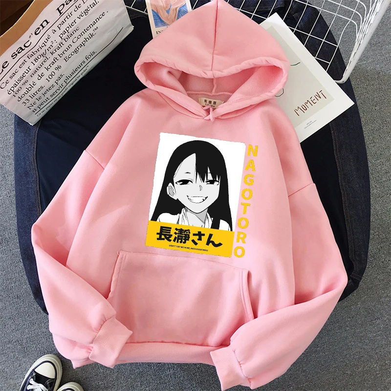 

Don't Toy with Me, Miss Nagatoro Funny Manga Women/Men Sweatshirt Anime Hoodies Harajuku Hooded Cartoon Graphic Unisex Sportwear