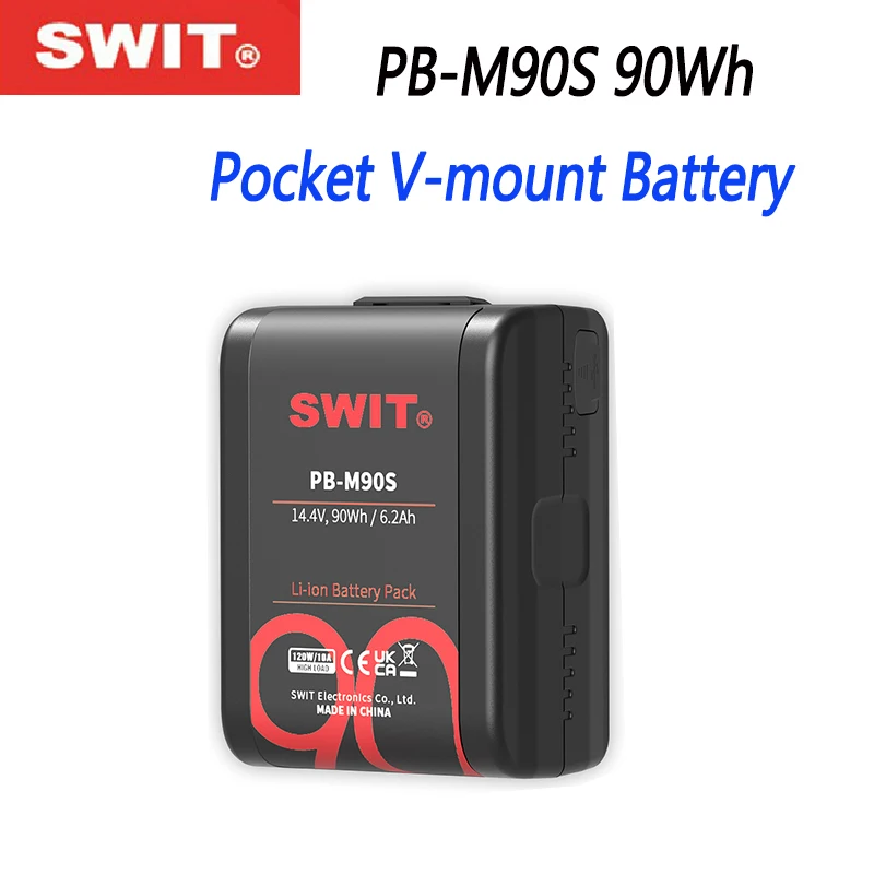 

SWIT BP- M90S 90Wh V-Mount /V-Lock литиевая батарея D-tap USB Micro Pocket battery для детской фотокамеры, смартфона, монитора