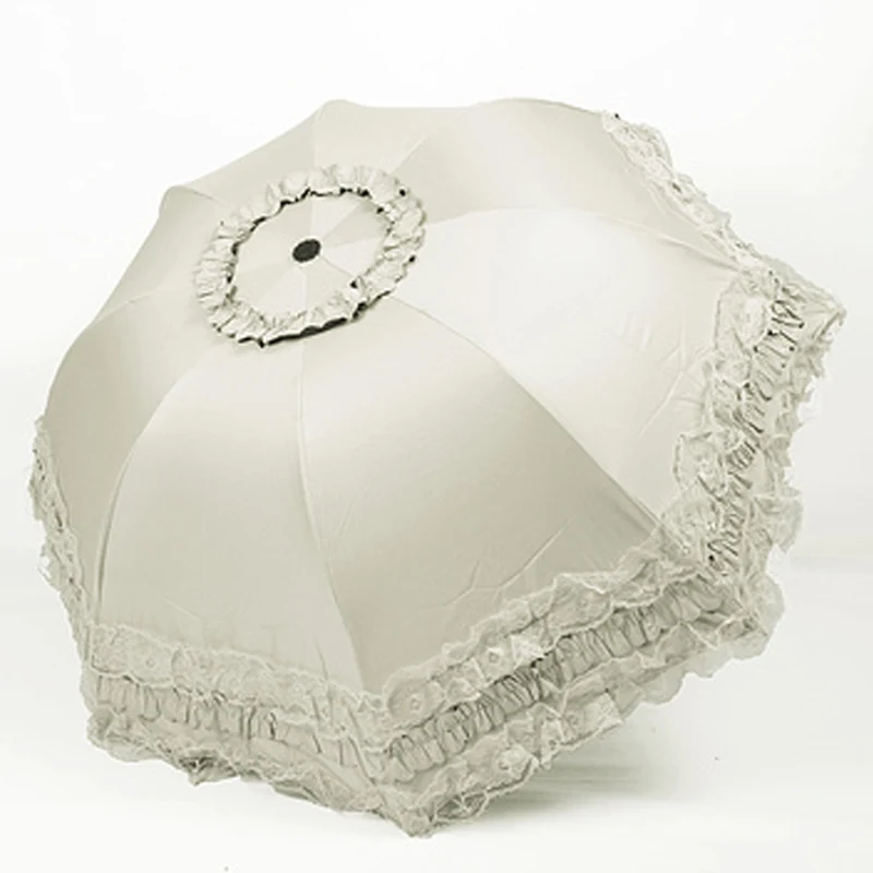 

Кружевной зонт от солнца и дождя