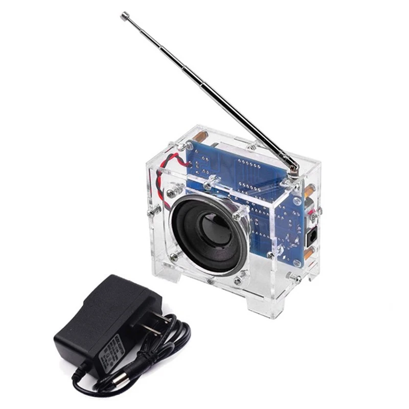 

Розничная продажа TEA5767 DC 4,5 V-5,5 V DIY Мини цифровой FM-радиоприемник 87MHZ-108MHZ 5W 8Ohm комплект электроники для динамика с американской вилкой