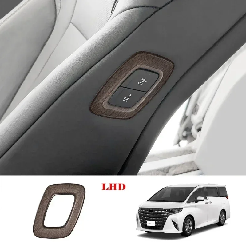 LHD RHD ABS Дерево для Toyota Alphard Vellfire 40 Series 2023 2024, аксессуары для интерьера, переключатель окна, переключатель передач, розетка переменного тока, крышка