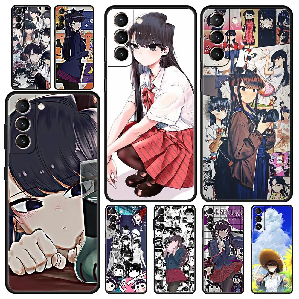 

Komi Shouko Cant Communicate Phone Case For Samsung Galaxy S22 S20 FE S21 Ultra 5G S9 S8 S10 Plus S10E Note 10 Lite 20 Cover