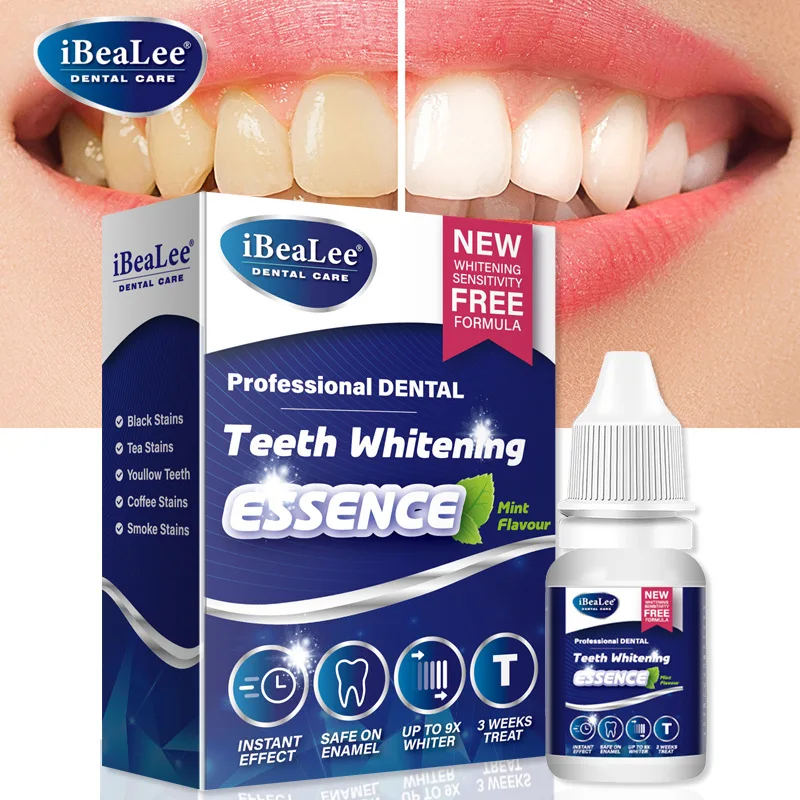 Whitening Teeth Essence Remove Plaque Stains Lighten Melanin Brighten Bleach Oral Clean Protect Gum Fresh Breath Dental Protects