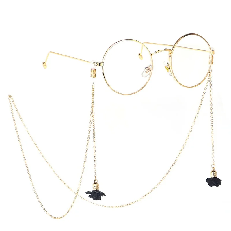 

Manual Flower Woman Sunglasses Chain Art Pendant Trend Cute Neck Chains Anti Falling Glasses Gold Color Eyeglasses Cord Necklace