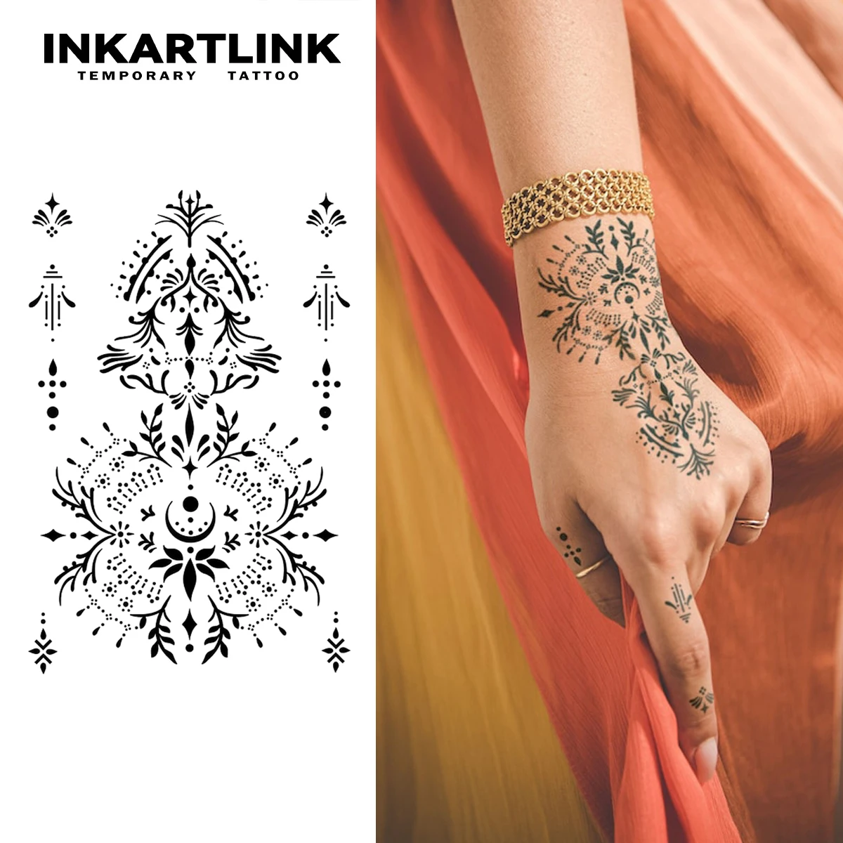 Временная татуировка с пальмой хны легкая до 15 дней новая технология волшебная